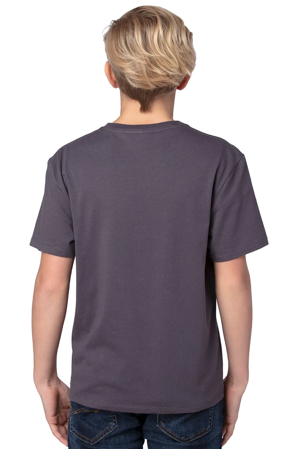 Threadfast Apparel Youth Ultimate Short Sleeve Crewneck T-Shirt - Graphite Grey
