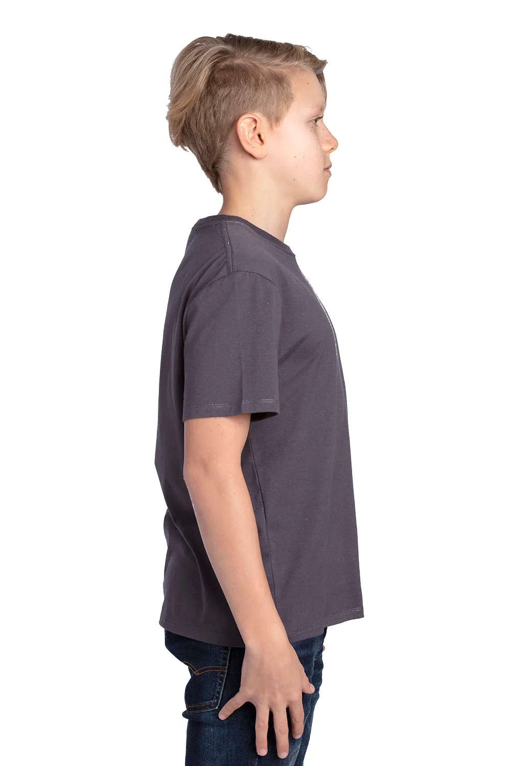 Threadfast Apparel Youth Ultimate Short Sleeve Crewneck T-Shirt - Graphite Grey