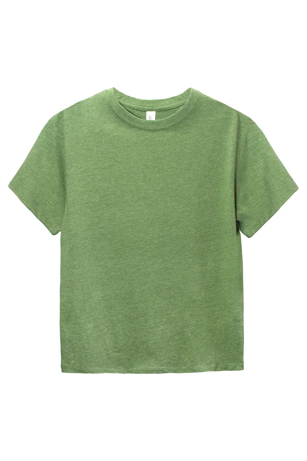 Threadfast Apparel Youth Ultimate Short Sleeve Crewneck T-Shirt - Heather Army Green