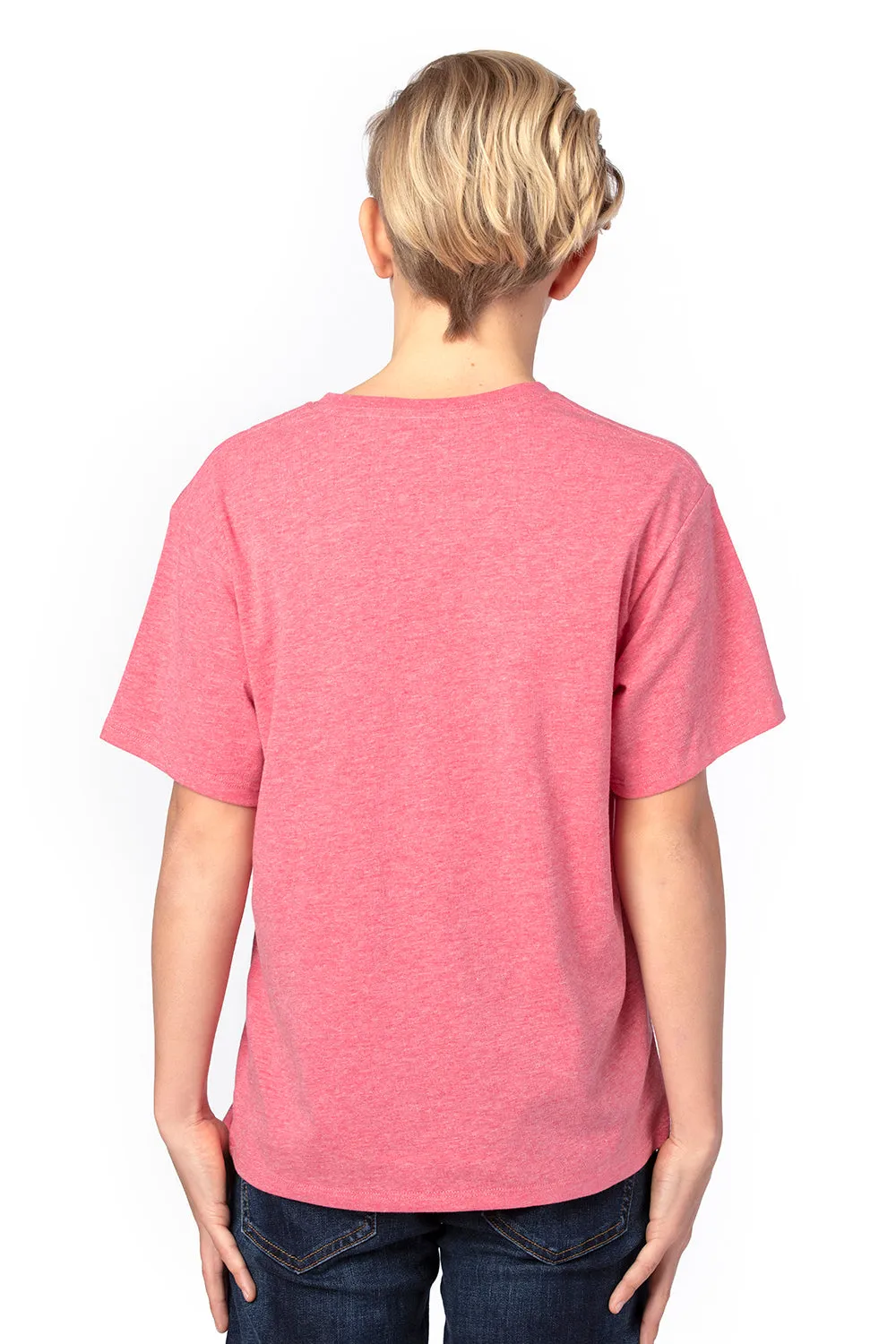 Threadfast Apparel Youth Ultimate Short Sleeve Crewneck T-Shirt - Heather Red