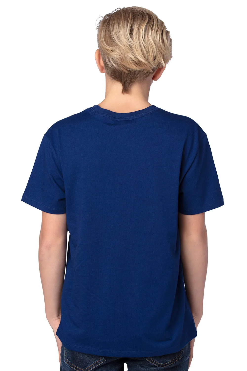 Threadfast Apparel Youth Ultimate Short Sleeve Crewneck T-Shirt - Navy Blue