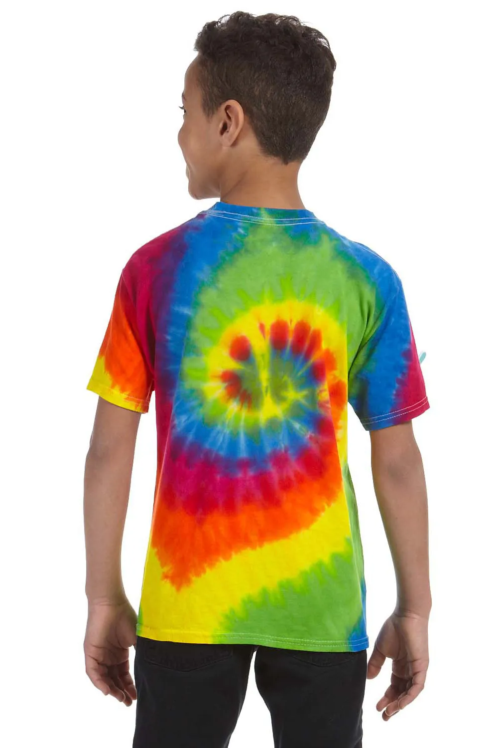 Tie-Dye Youth Short Sleeve Crewneck T-Shirt - Moondance