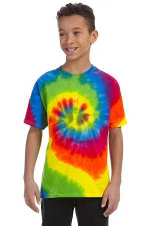 Tie-Dye Youth Short Sleeve Crewneck T-Shirt - Moondance