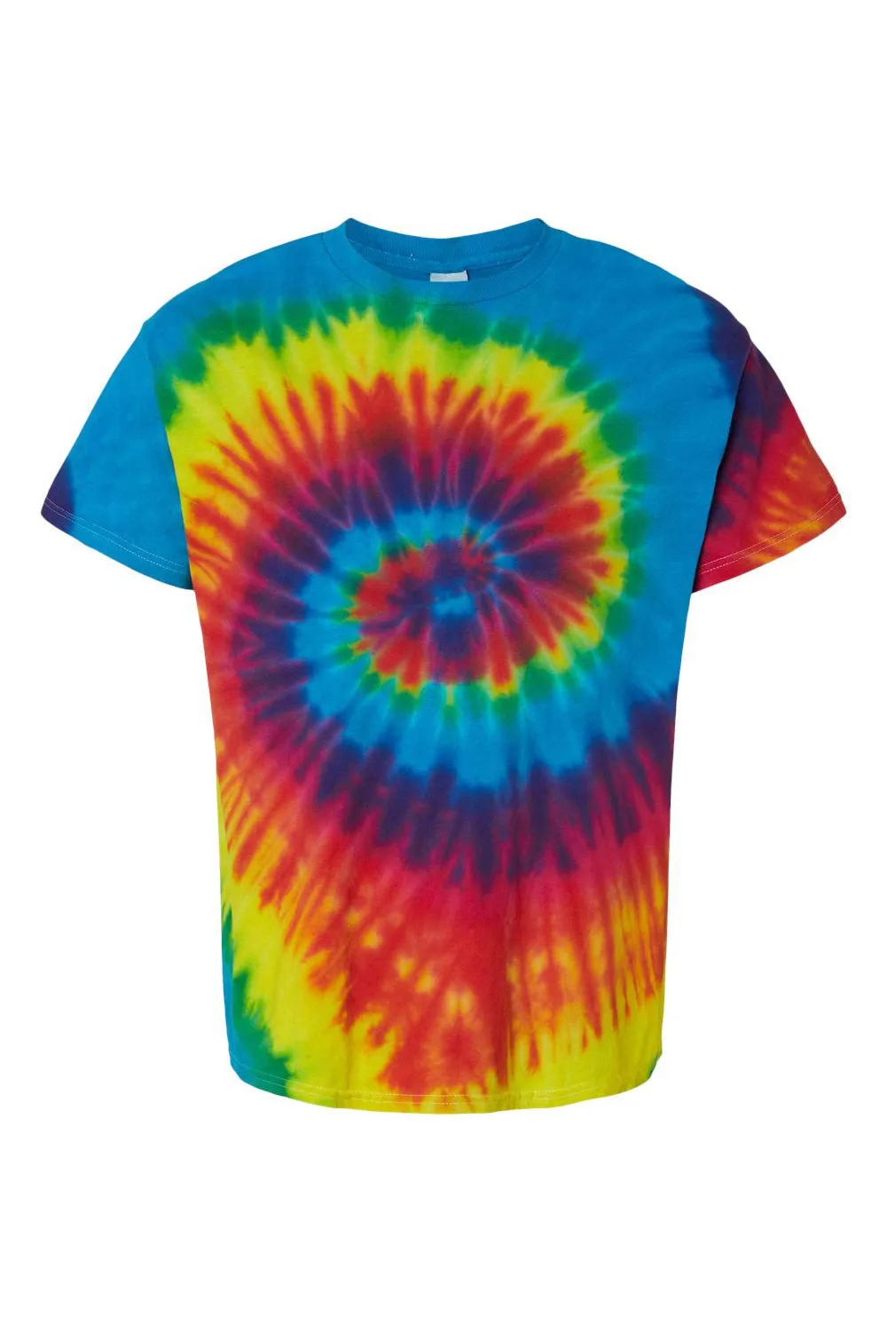 Tie-Dye Youth Short Sleeve Crewneck T-Shirt - Reactive Rainbow