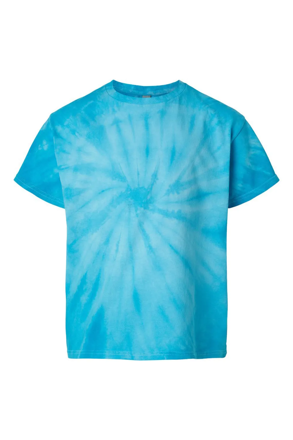 Tie-Dye Youth Short Sleeve Crewneck T-Shirt - Turquoise Blue