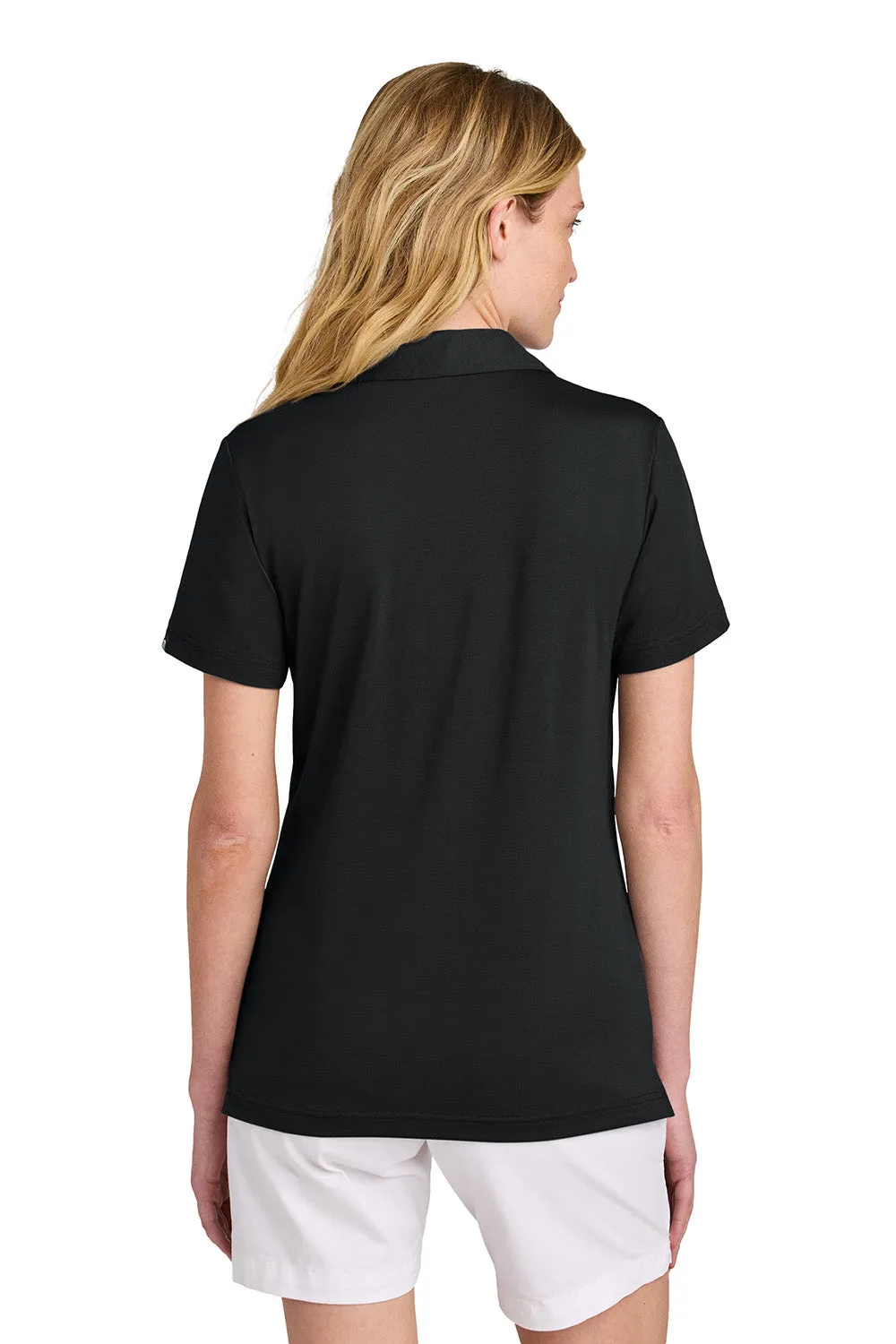 TravisMathew Womens Glenview Wrinkle Resistant Short Sleeve Polo Shirt - Black