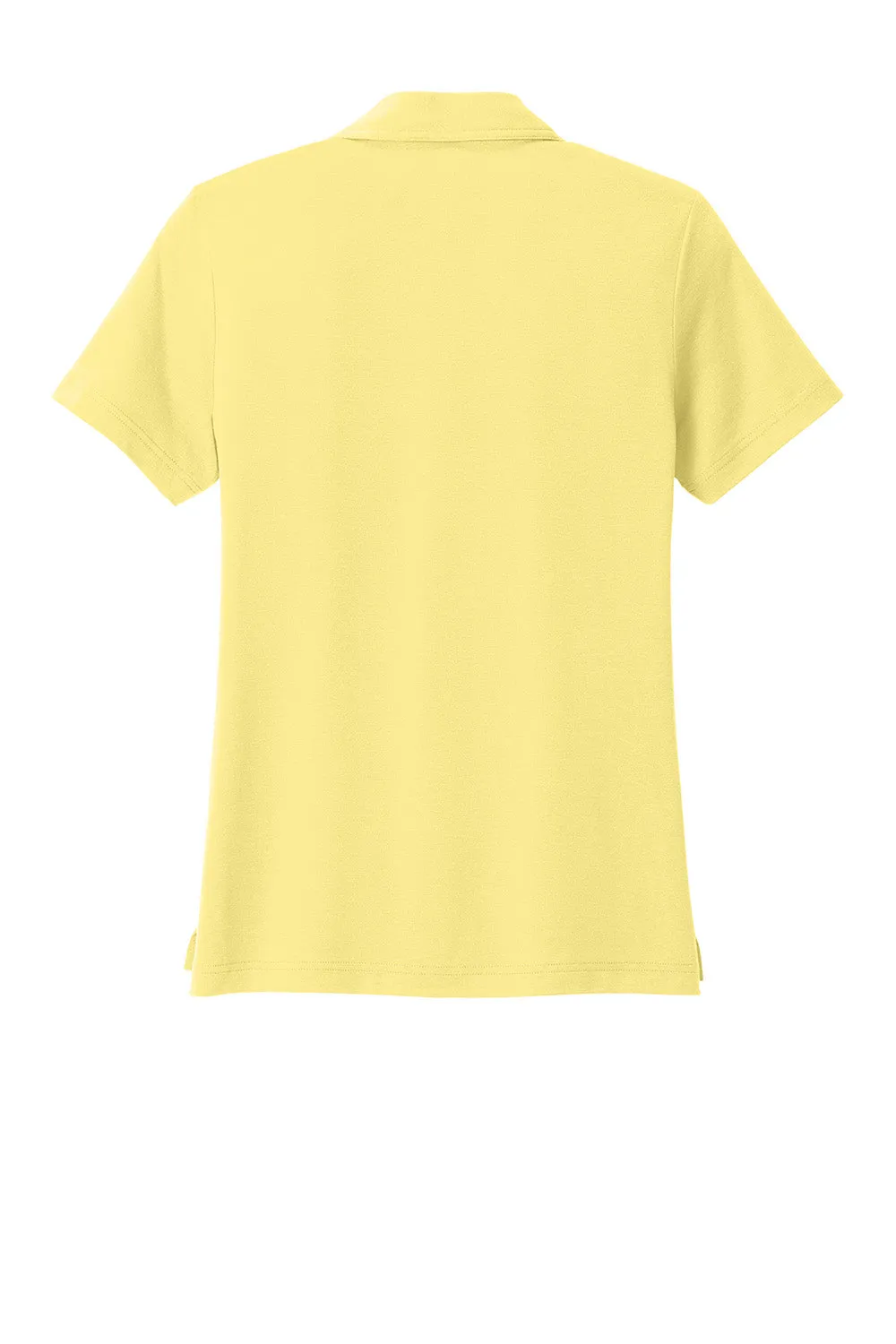 TravisMathew Womens Glenview Wrinkle Resistant Short Sleeve Polo Shirt - Pale Yellow