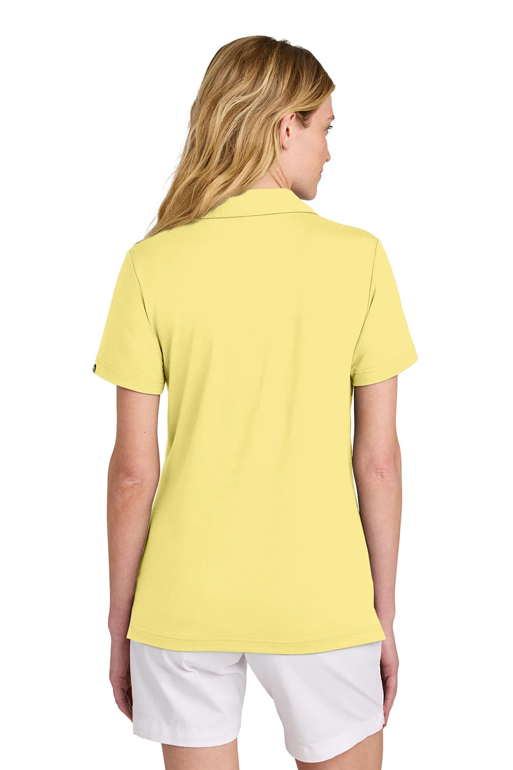 TravisMathew Womens Glenview Wrinkle Resistant Short Sleeve Polo Shirt - Pale Yellow