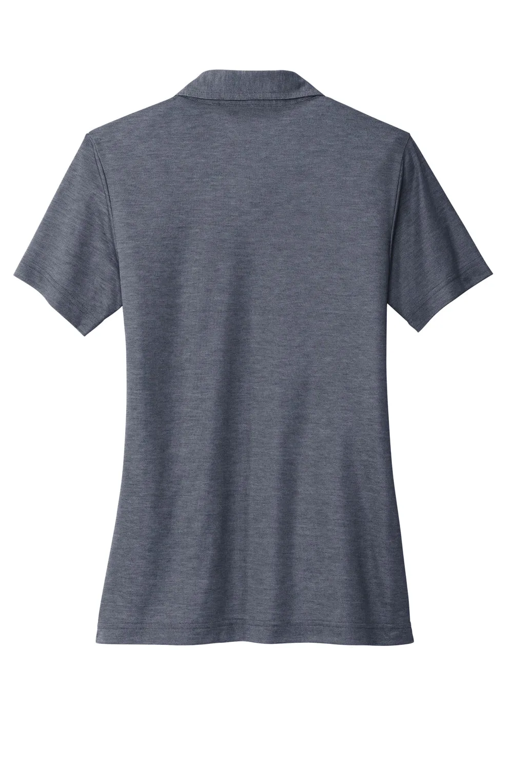 TravisMathew Womens Oceanside Moisture Wicking Short Sleeve Polo Shirt - Heather Blue Nights