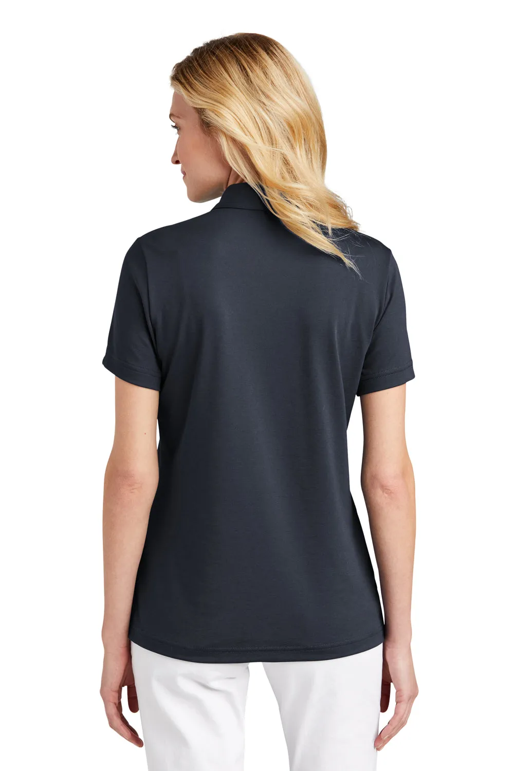 TravisMathew Womens Oceanside Wrinkle Resistant Short Sleeve Polo Shirt - Blue Nights
