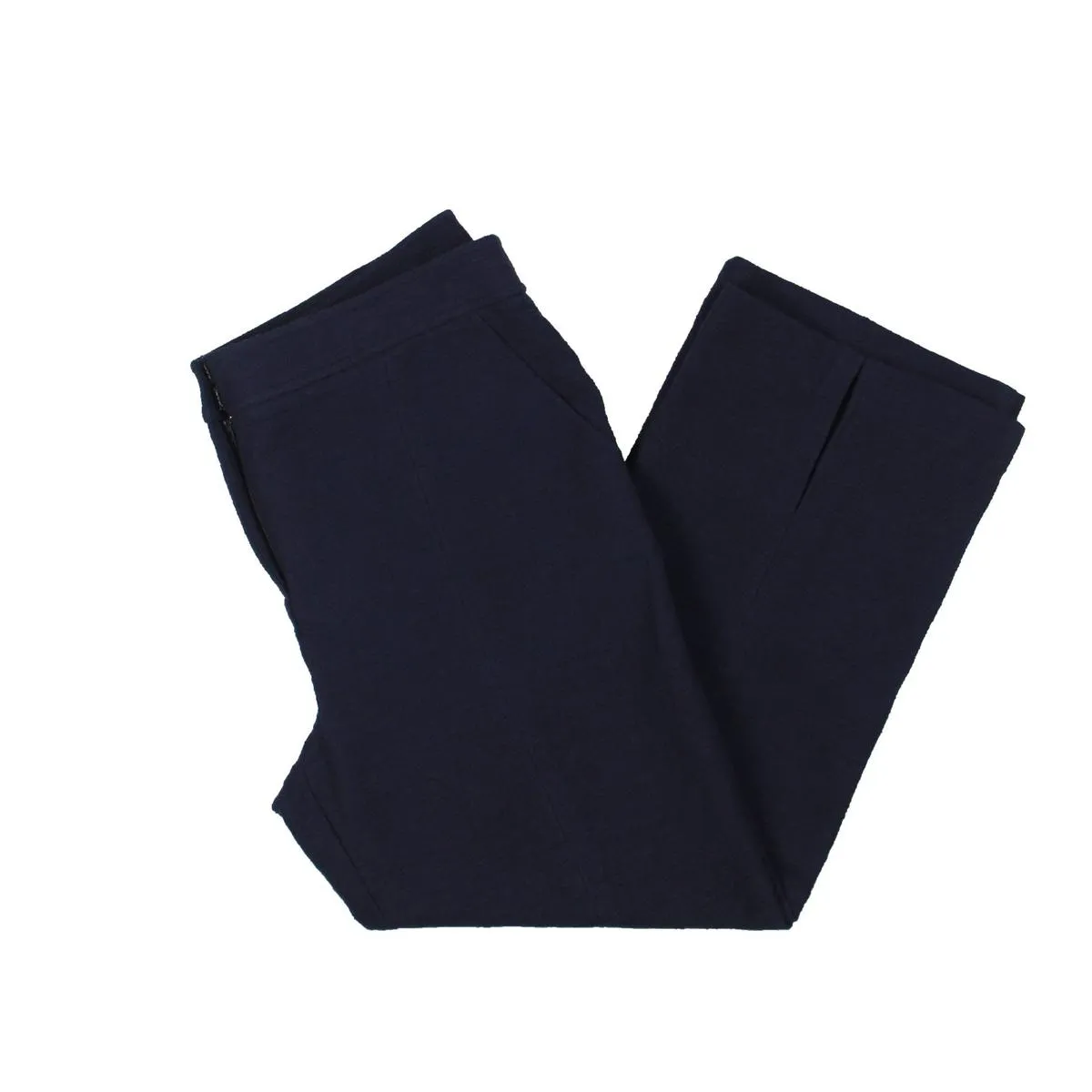 Treeca Womens Linen Blend High-Rise Cropped Pants