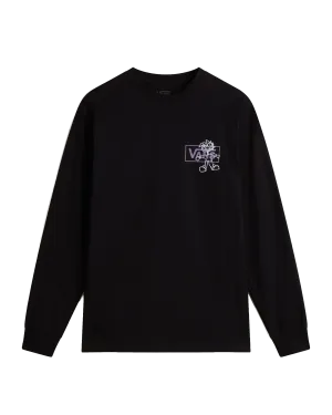 Try Hard Long Sleeve T-Shirt in Black
