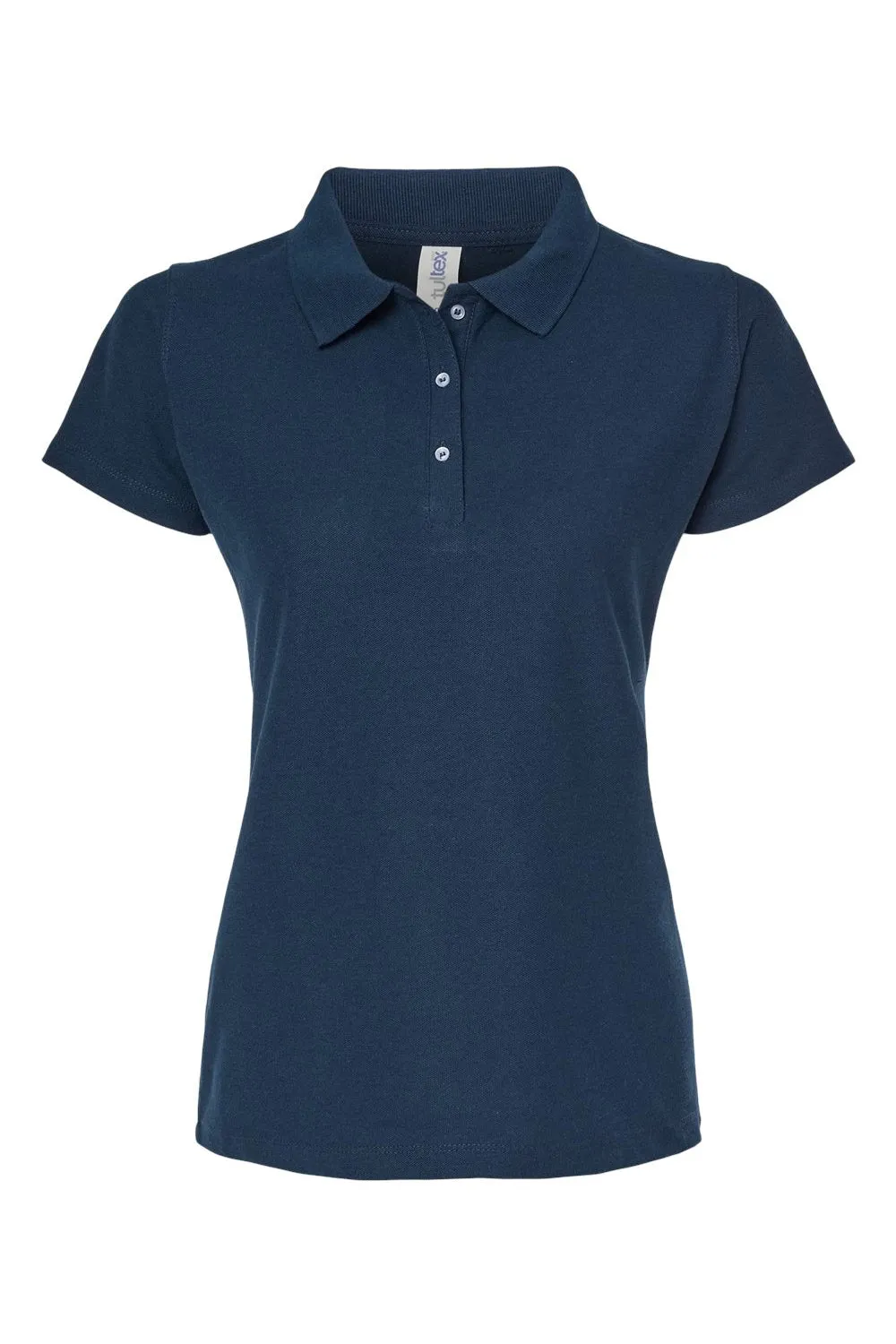Tultex Womens Sport Short Sleeve Polo Shirt - Navy Blue