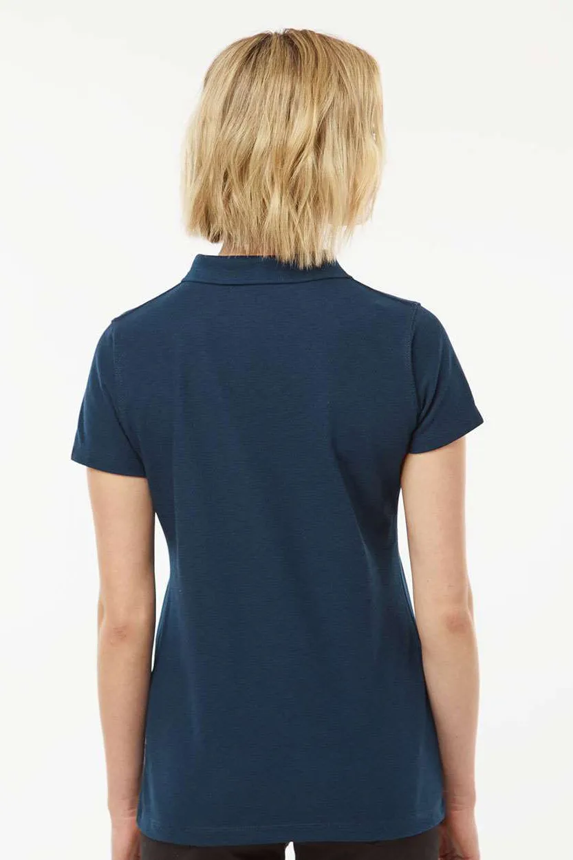 Tultex Womens Sport Short Sleeve Polo Shirt - Navy Blue