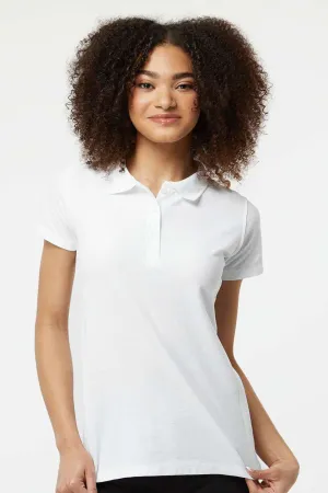 Tultex Womens Sport Short Sleeve Polo Shirt - White