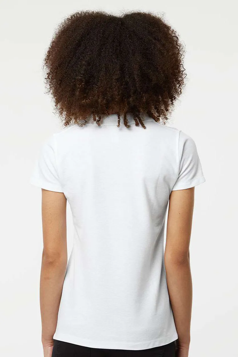 Tultex Womens Sport Short Sleeve Polo Shirt - White