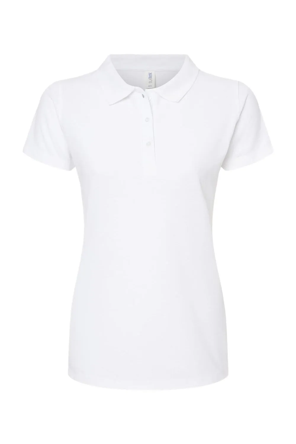 Tultex Womens Sport Short Sleeve Polo Shirt - White