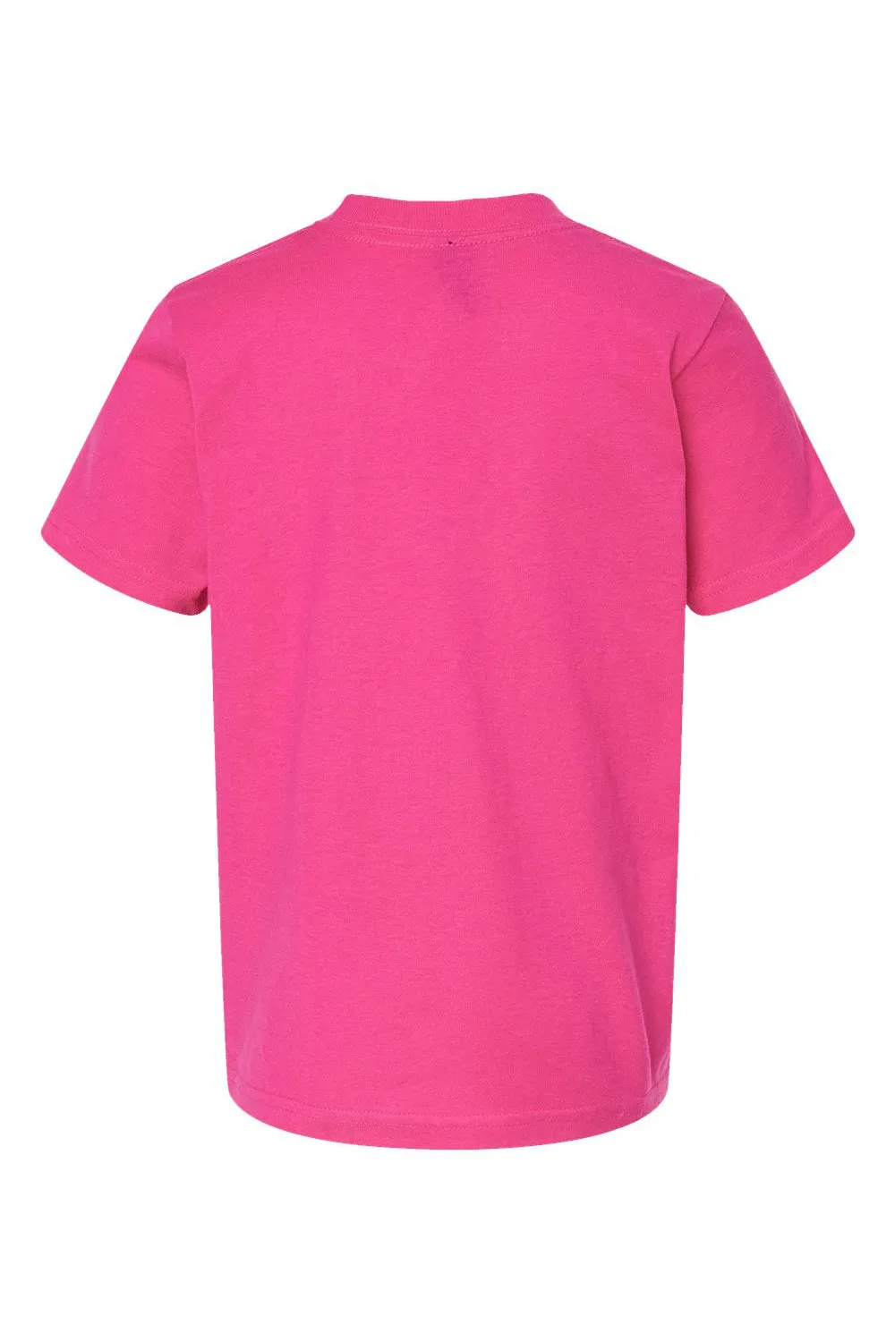 Tultex Youth Fine Jersey Short Sleeve Crewneck T-Shirt - Fuchsia Pink
