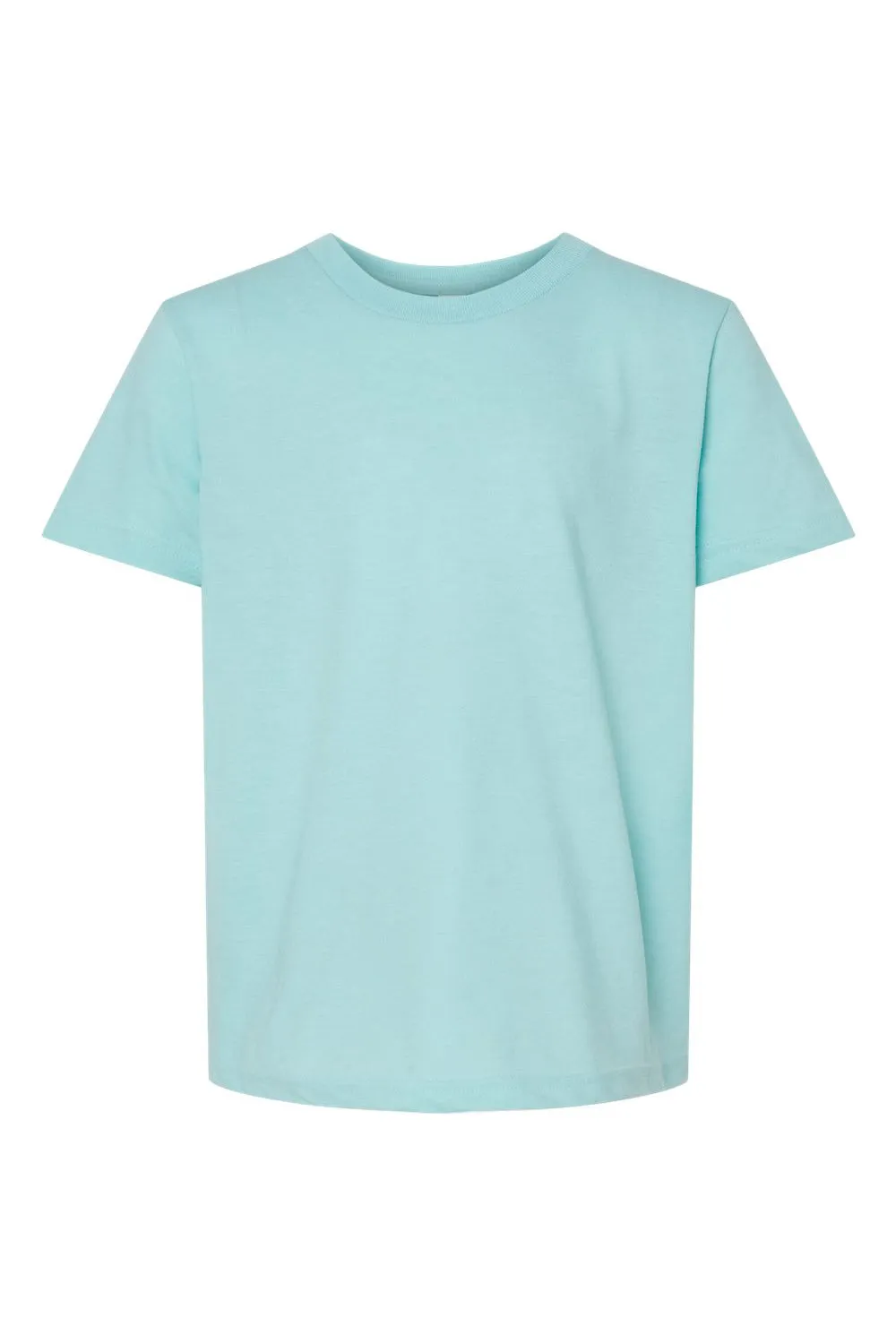 Tultex Youth Fine Jersey Short Sleeve Crewneck T-Shirt - Heather Purist Blue
