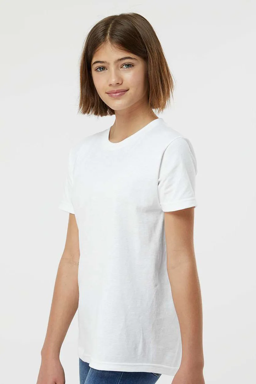 Tultex Youth Fine Jersey Short Sleeve Crewneck T-Shirt - White
