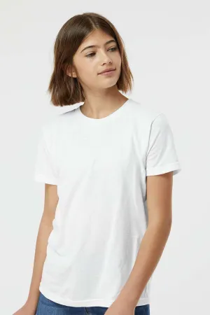 Tultex Youth Fine Jersey Short Sleeve Crewneck T-Shirt - White