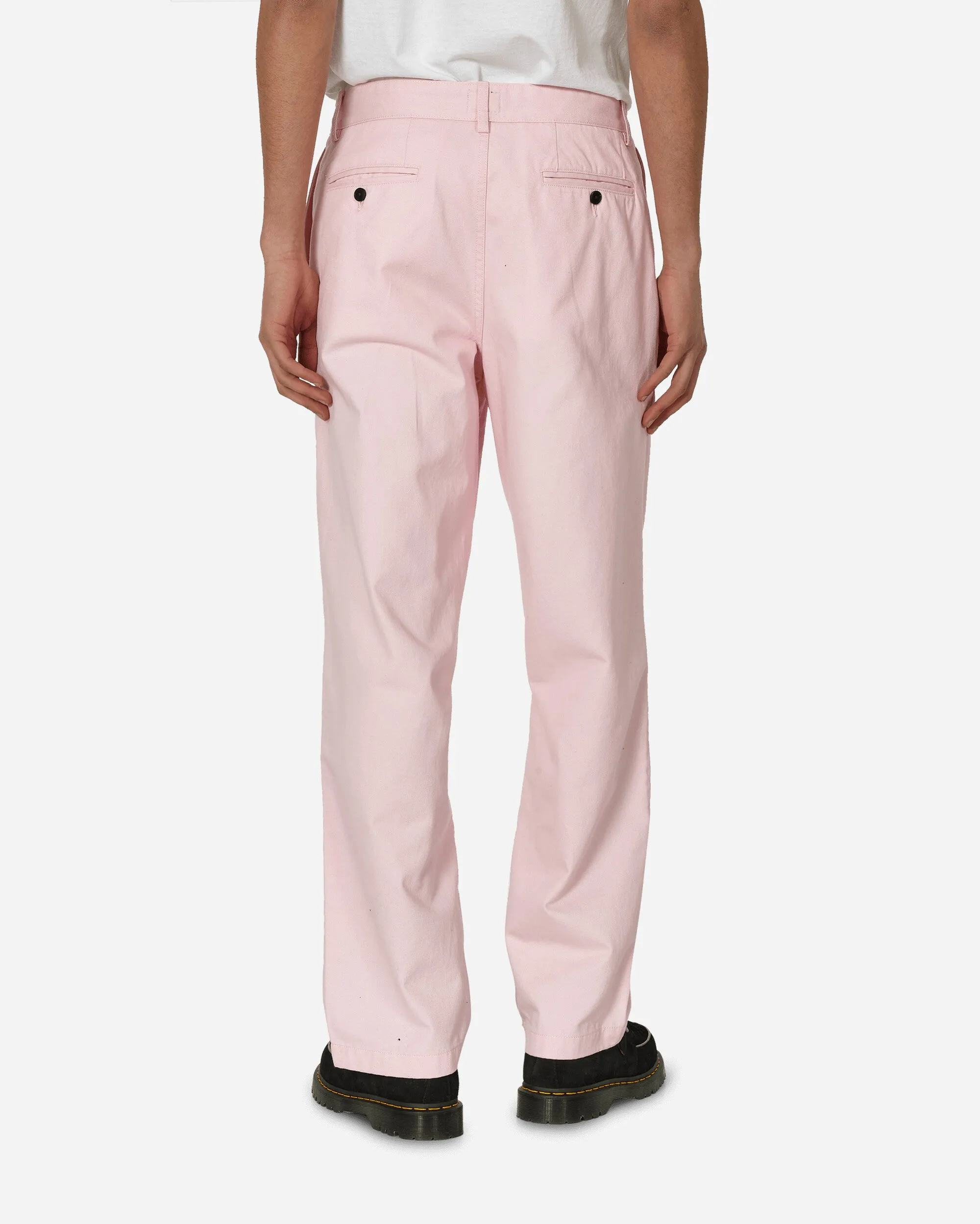 Twill Double-Pleat Pants Pink