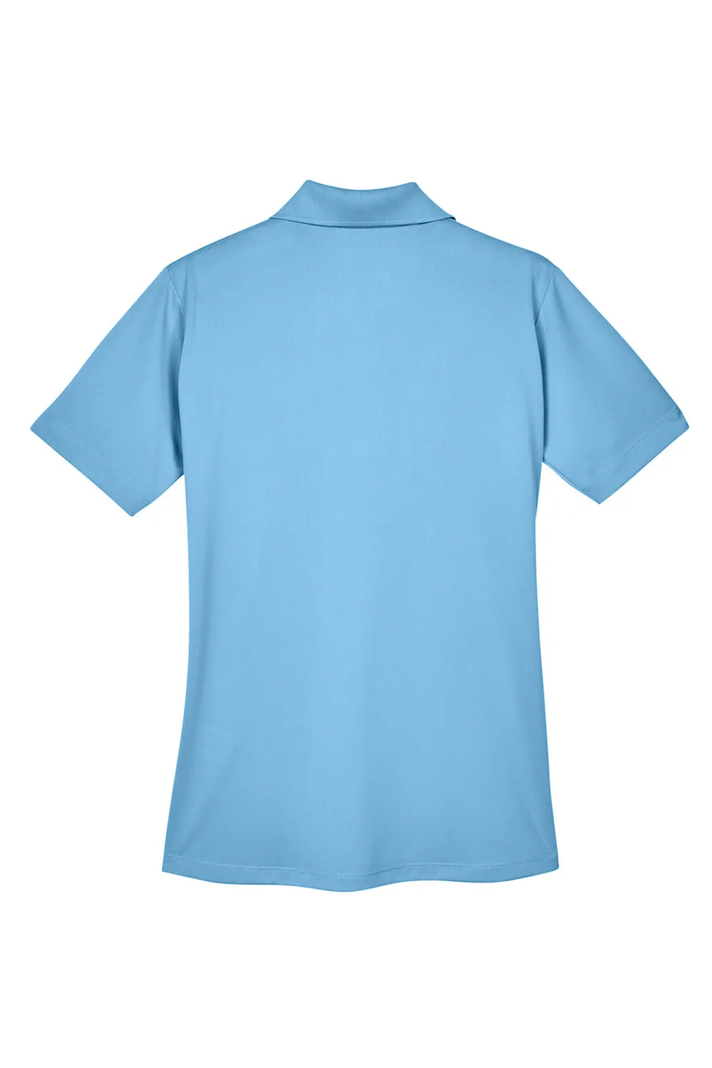 UltraClub Womens Cool & Dry 8 Star Elite Performance Moisture Wicking Short Sleeve Polo Shirt - Columbia Blue