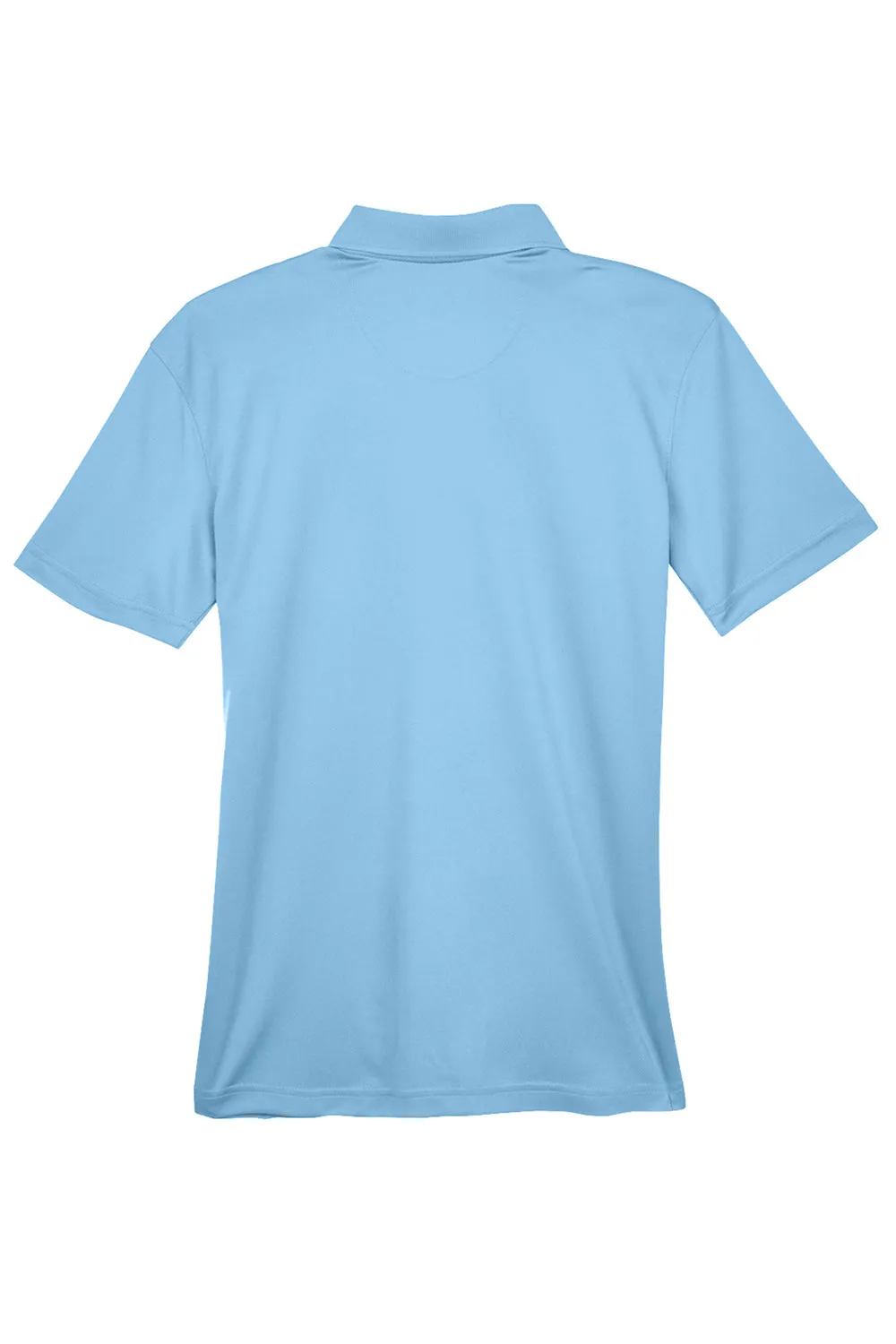 UltraClub Womens Cool & Dry Moisture Wicking Short Sleeve Polo Shirt - Columbia Blue