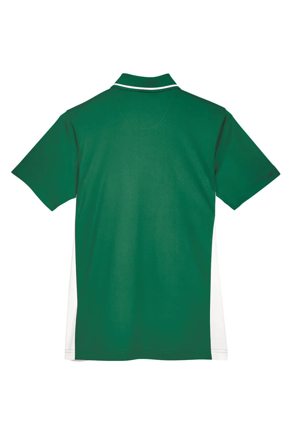 UltraClub Womens Cool & Dry Moisture Wicking Short Sleeve Polo Shirt - Forest Green/White