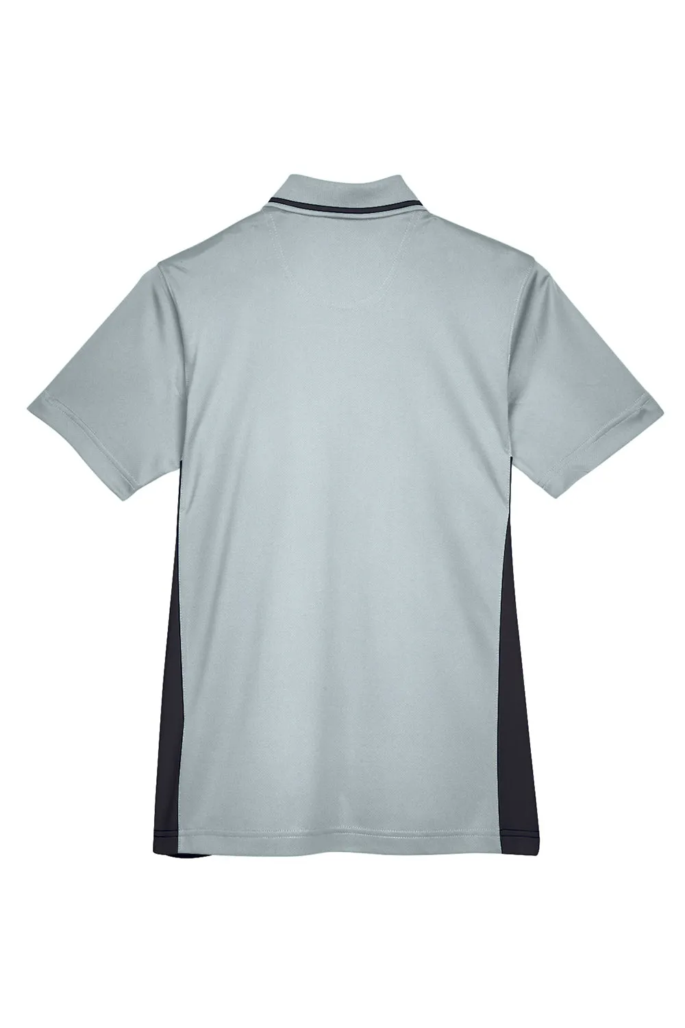 UltraClub Womens Cool & Dry Moisture Wicking Short Sleeve Polo Shirt - Grey/Black