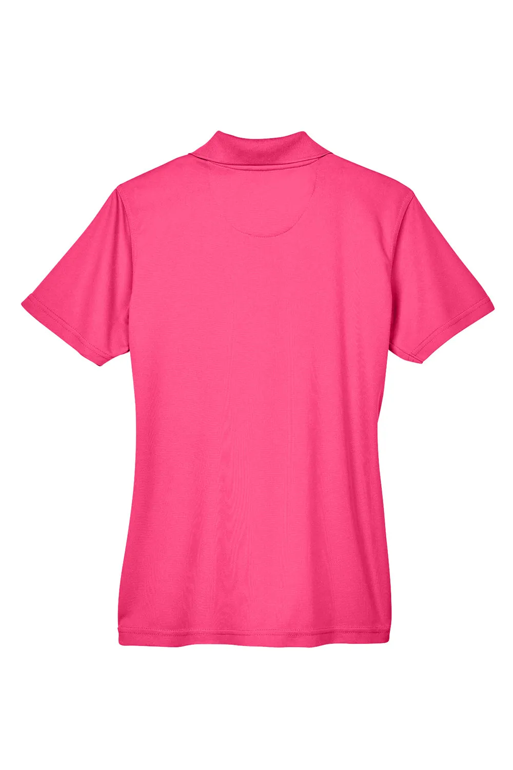UltraClub Womens Cool & Dry Moisture Wicking Short Sleeve Polo Shirt - Heliconia Pink
