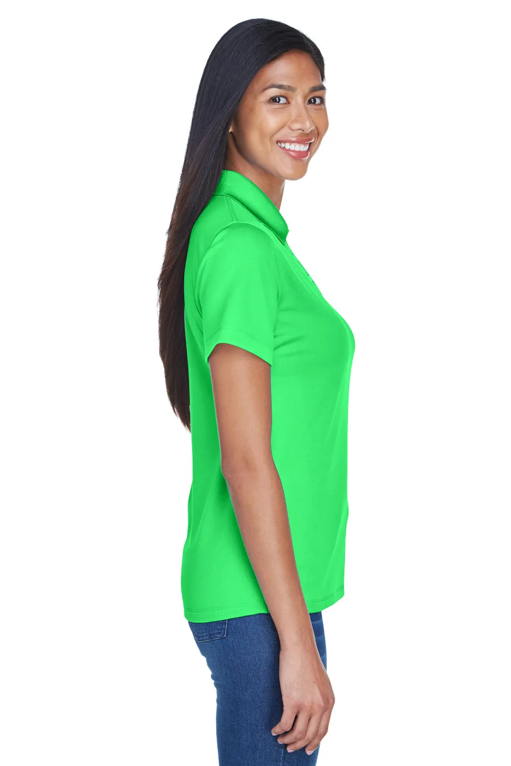 UltraClub Womens Cool & Dry Performance Moisture Wicking Short Sleeve Polo Shirt - Cool Green