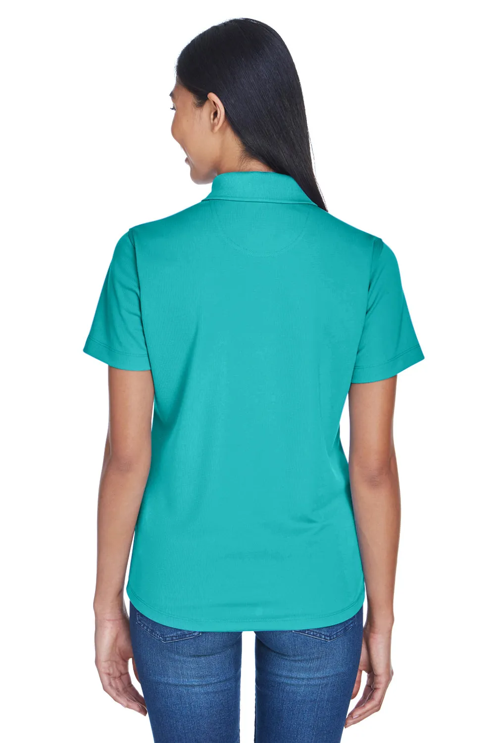 UltraClub Womens Cool & Dry Performance Moisture Wicking Short Sleeve Polo Shirt - Jade Green