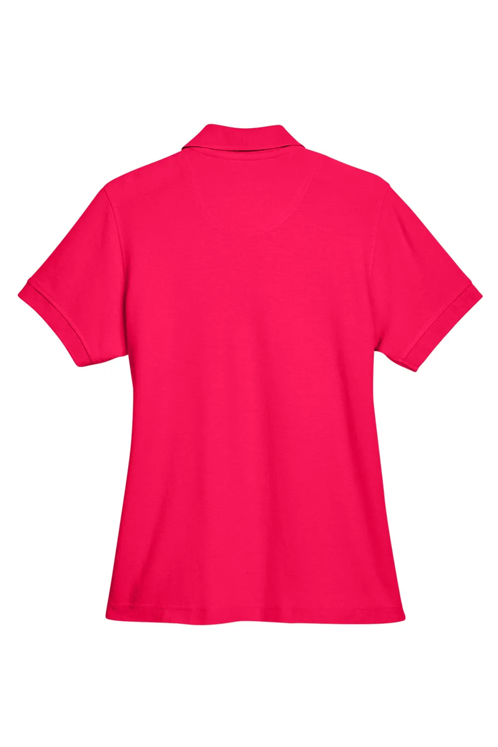 UltraClub Womens Whisper Short Sleeve Polo Shirt - Red - Closeout