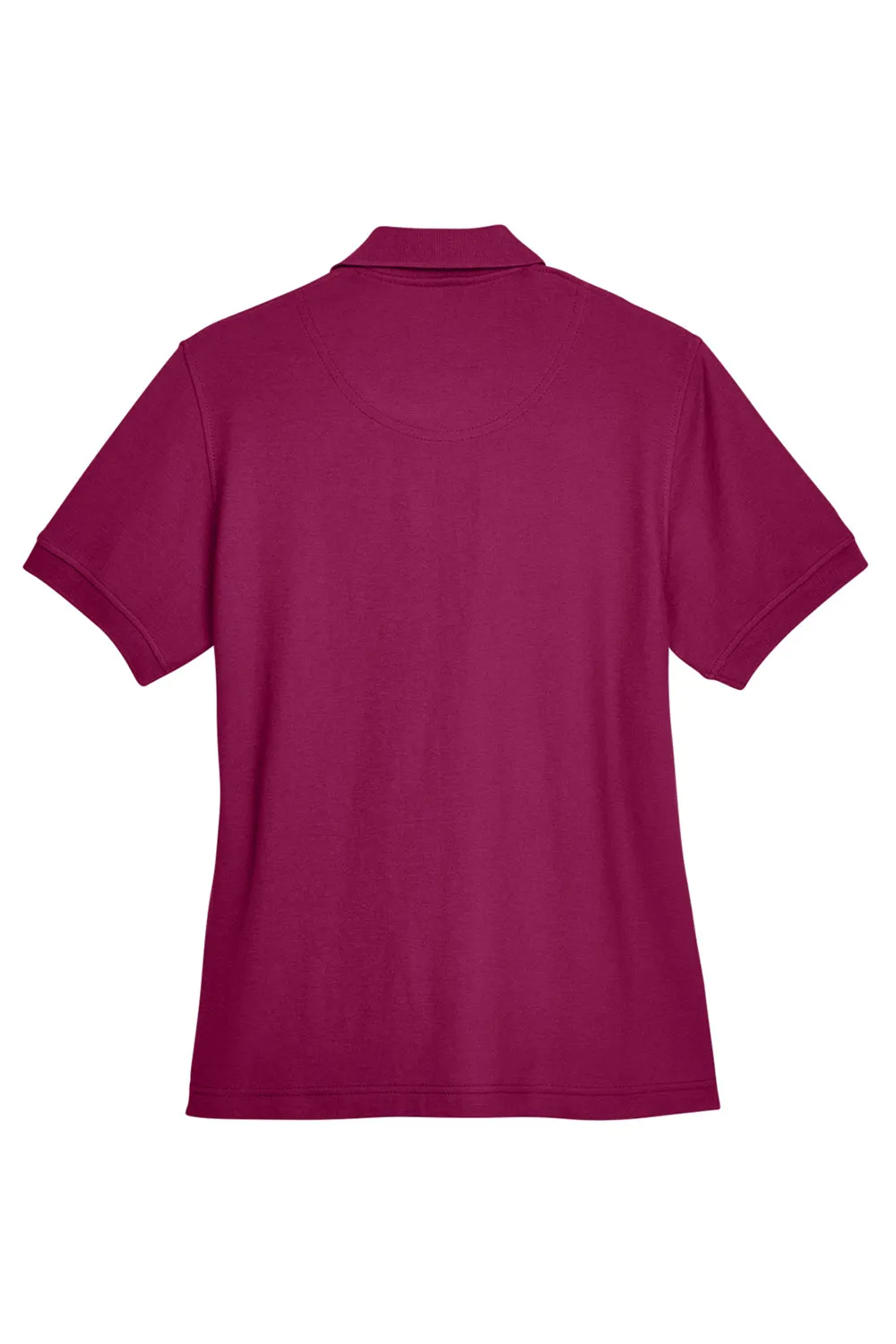 UltraClub Womens Whisper Short Sleeve Polo Shirt - Wine - Closeout