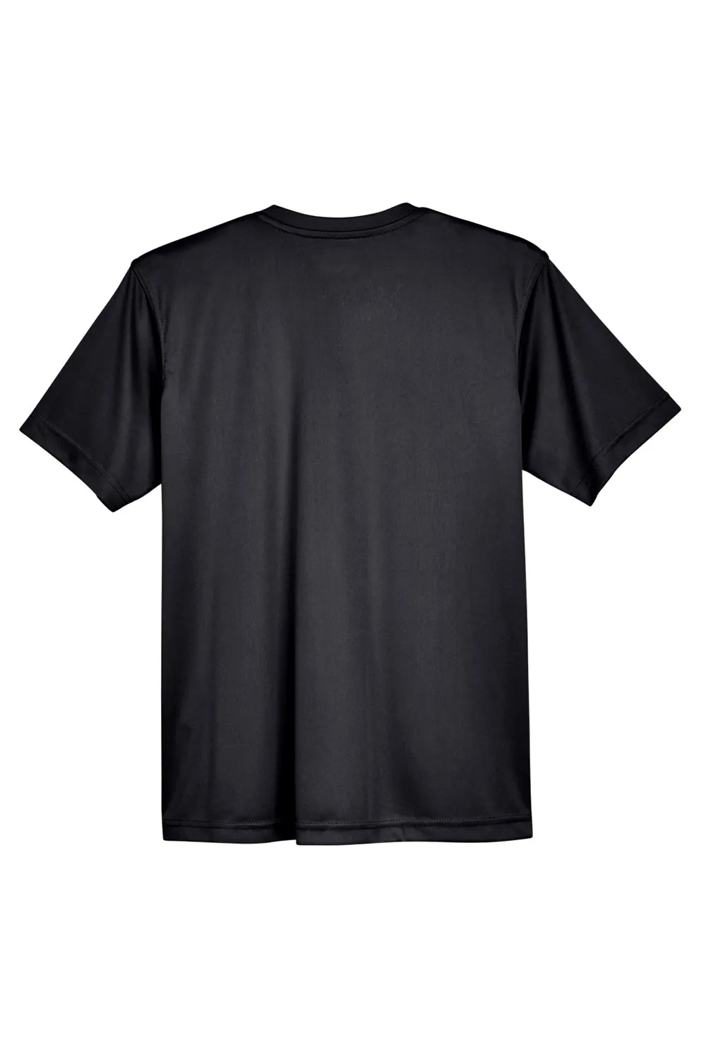 UltraClub Youth Cool & Dry Performance Moisture Wicking Short Sleeve Crewneck T-Shirt - Black