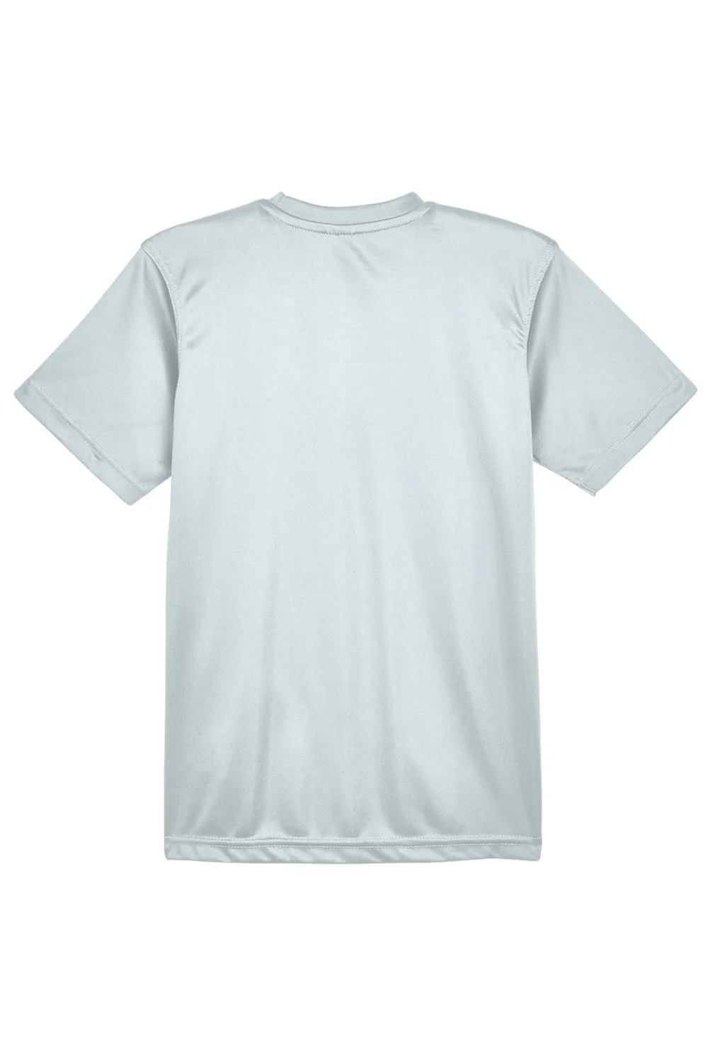 UltraClub Youth Cool & Dry Performance Moisture Wicking Short Sleeve Crewneck T-Shirt - Grey