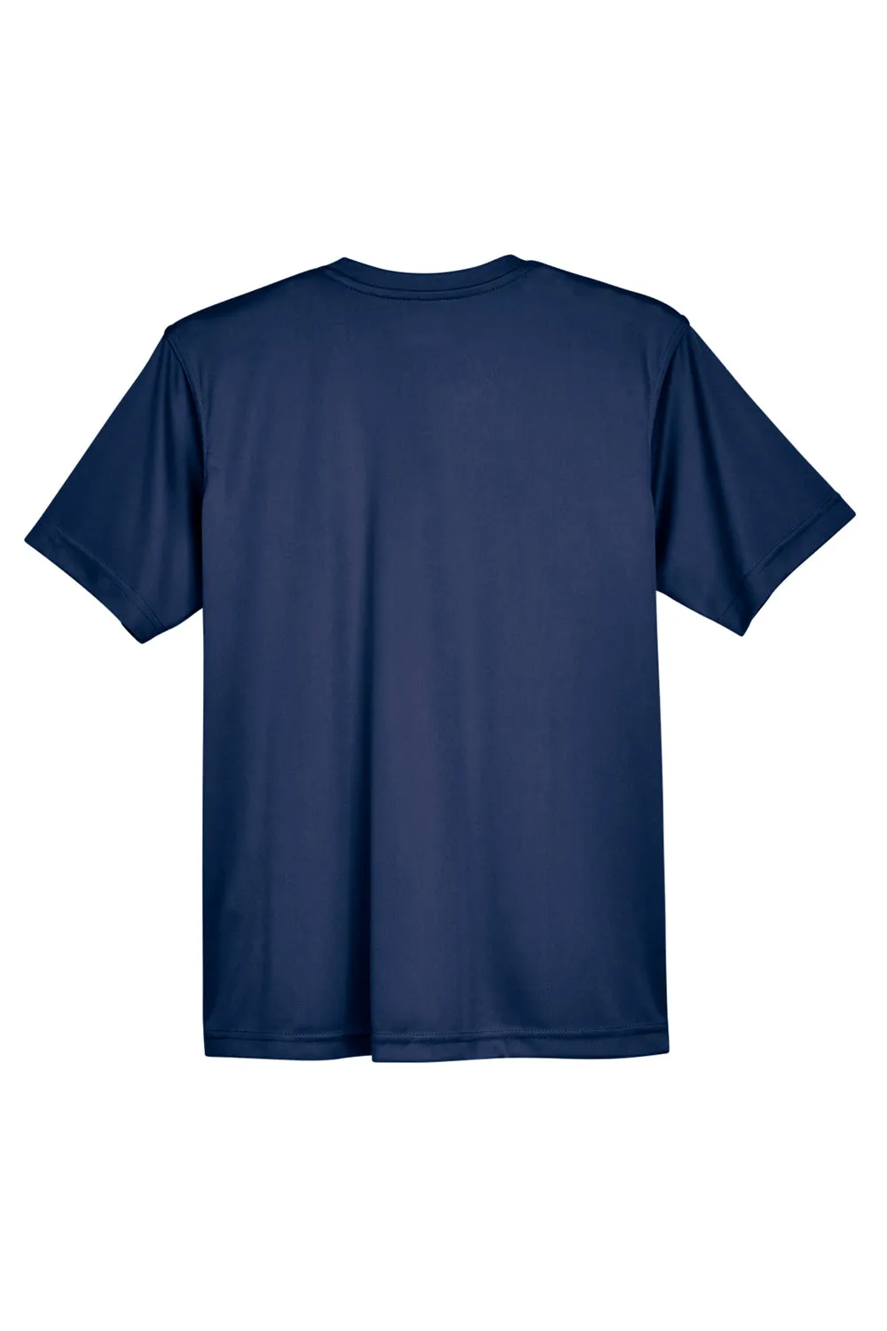 UltraClub Youth Cool & Dry Performance Moisture Wicking Short Sleeve Crewneck T-Shirt - Navy Blue