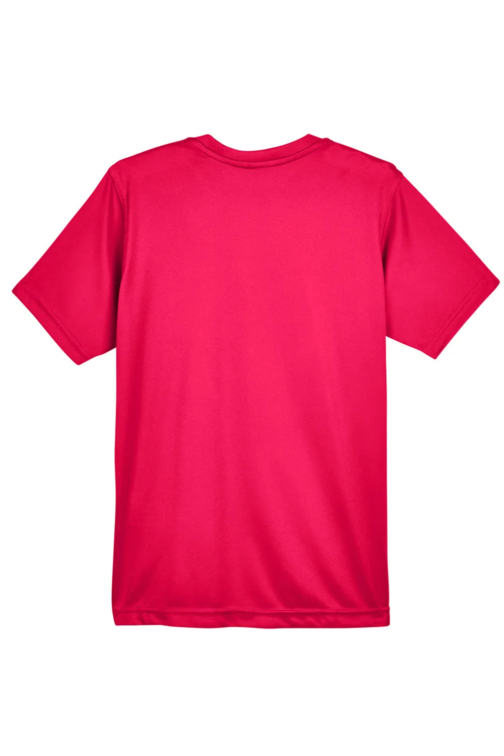 UltraClub Youth Cool & Dry Performance Moisture Wicking Short Sleeve Crewneck T-Shirt - Red