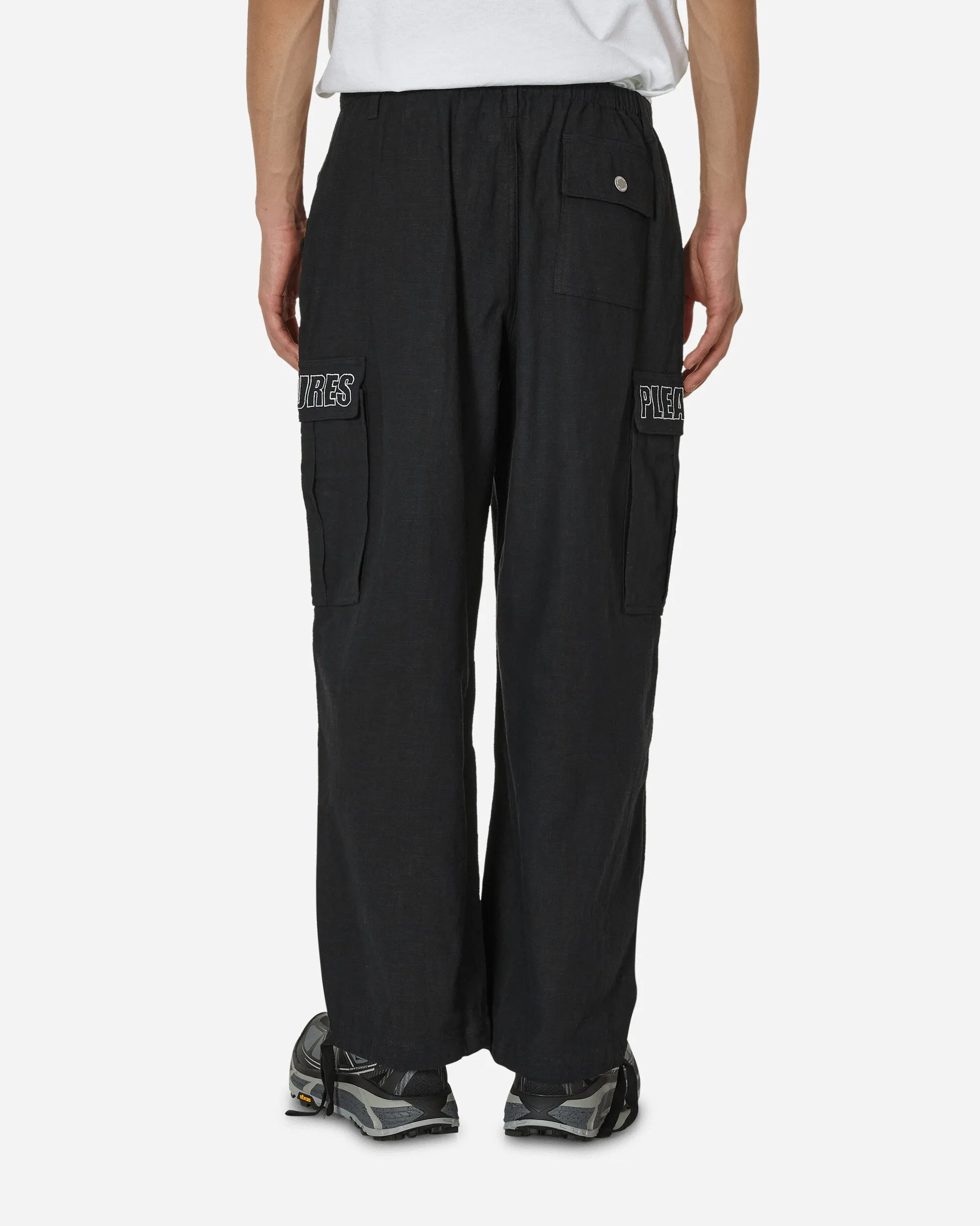 Visitor Wide Cargo Pants Black