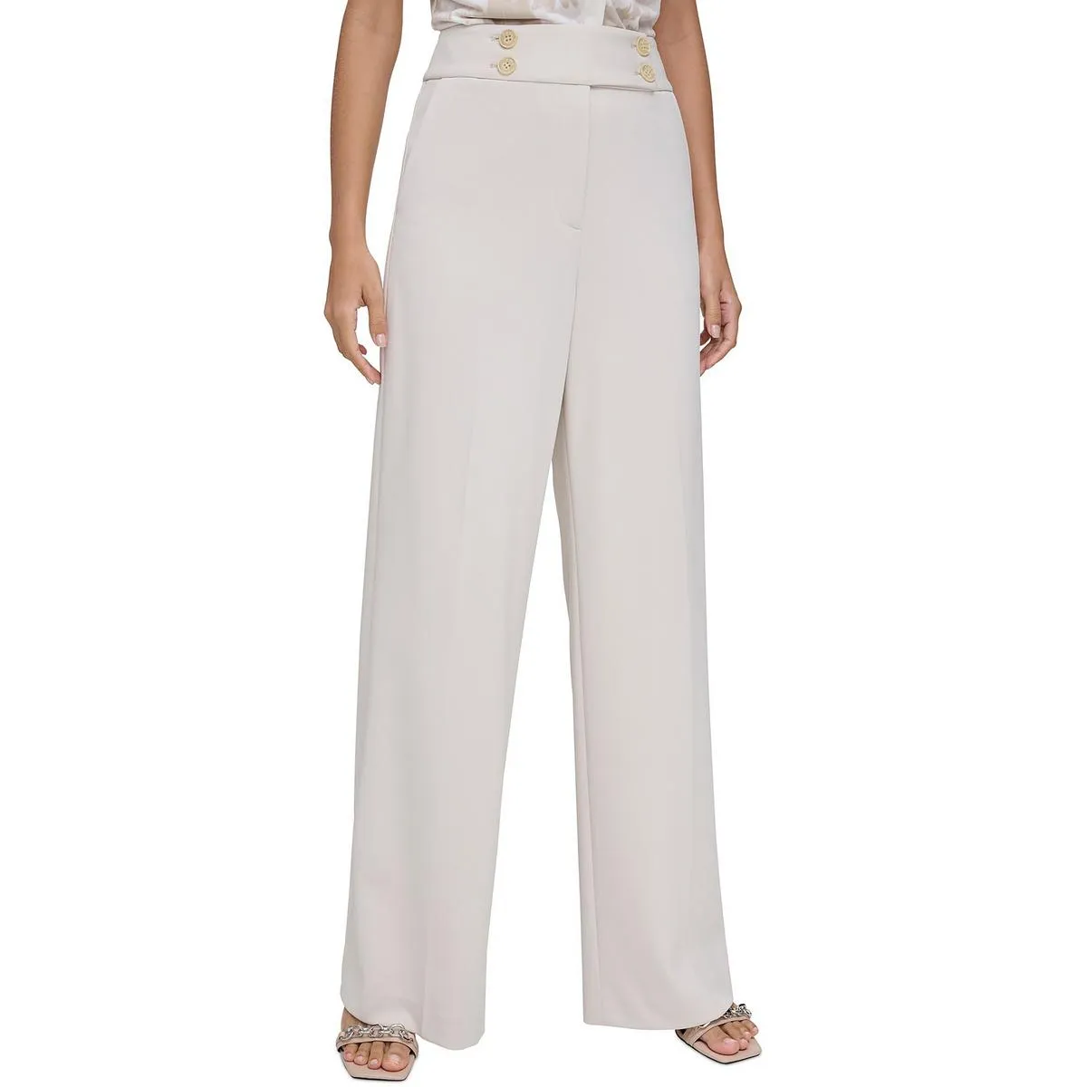 Whitney Womens Velvet High-Rise Wide Leg Pants