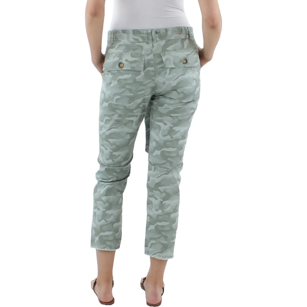 Womens Camo Utility Cropped Pants