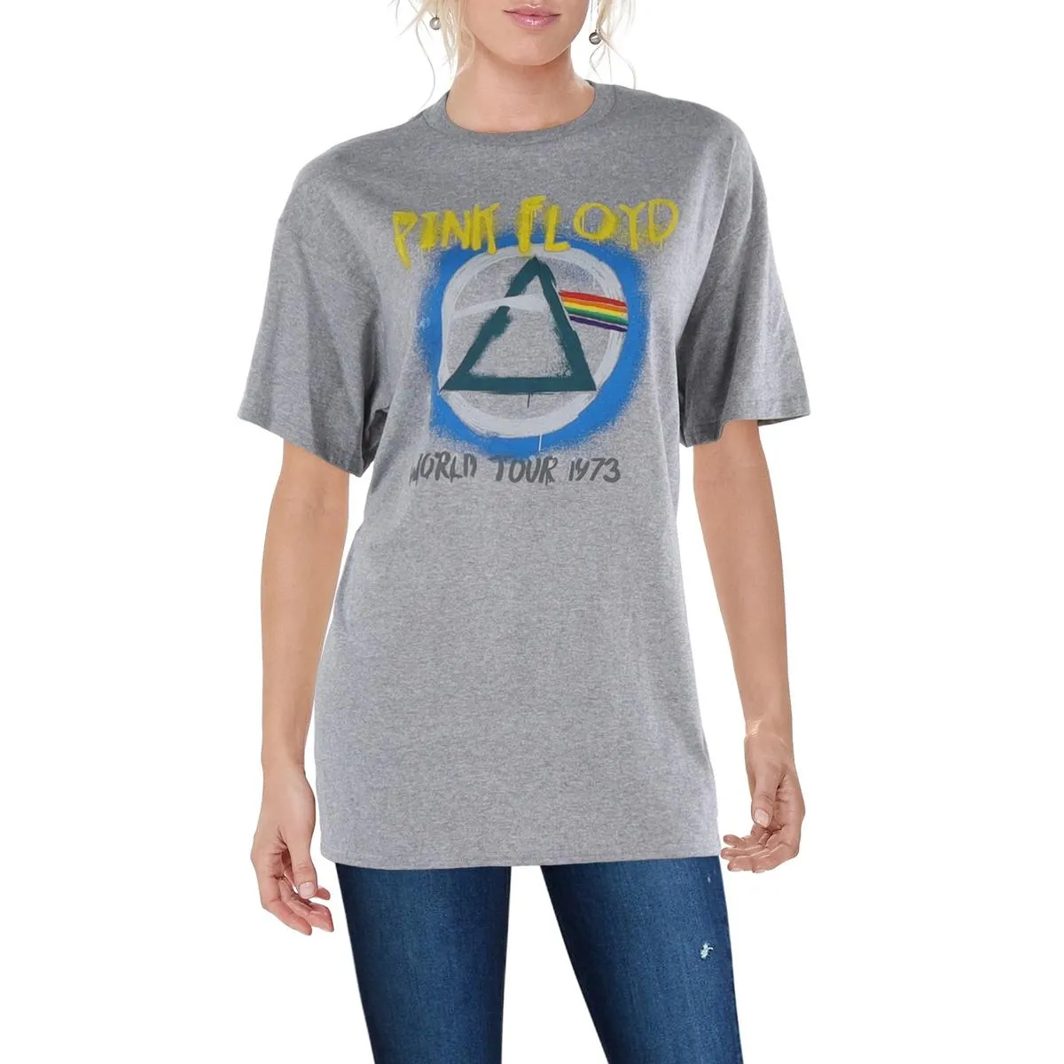 Womens Cotton World Tour 1973 Graphic T-Shirt