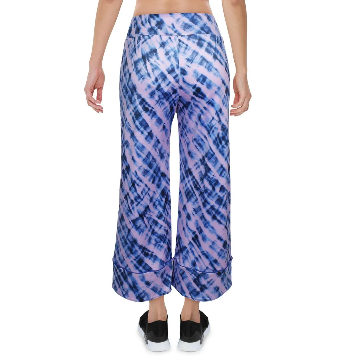 Womens Cropped Wide Leg Pants
