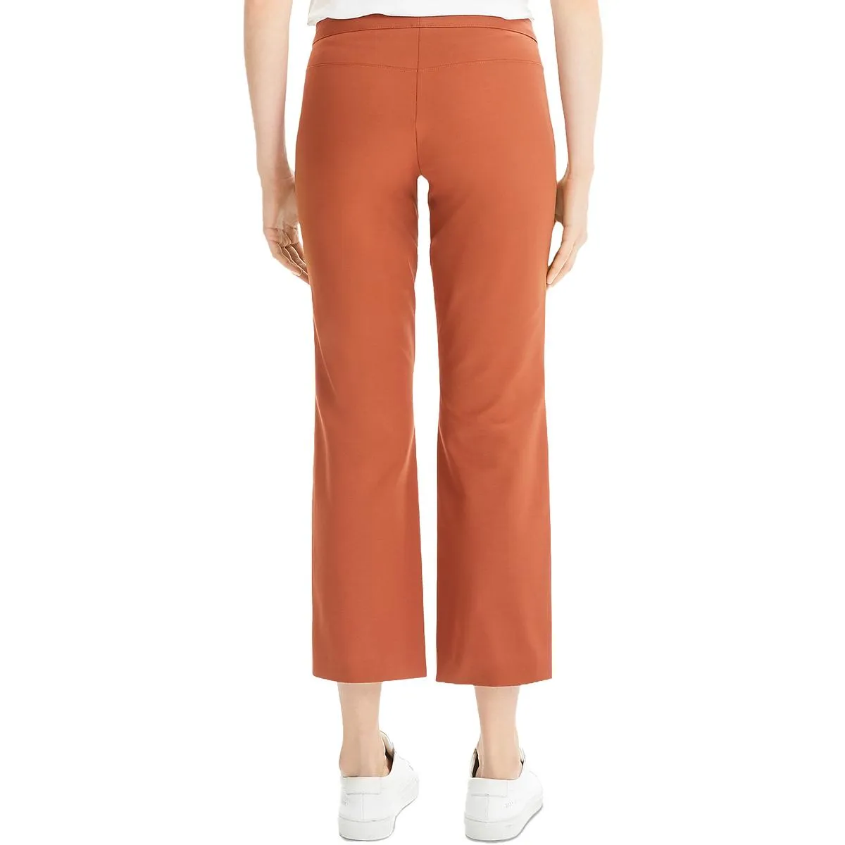 Womens Flare Stretch Cropped Pants
