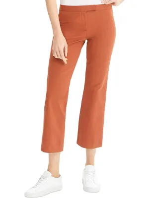 Womens Flare Stretch Cropped Pants