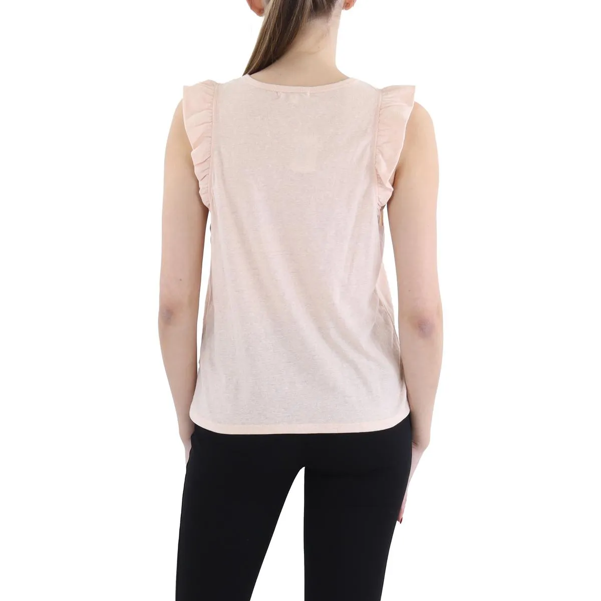 Womens Flutter Crewneck Tank Top