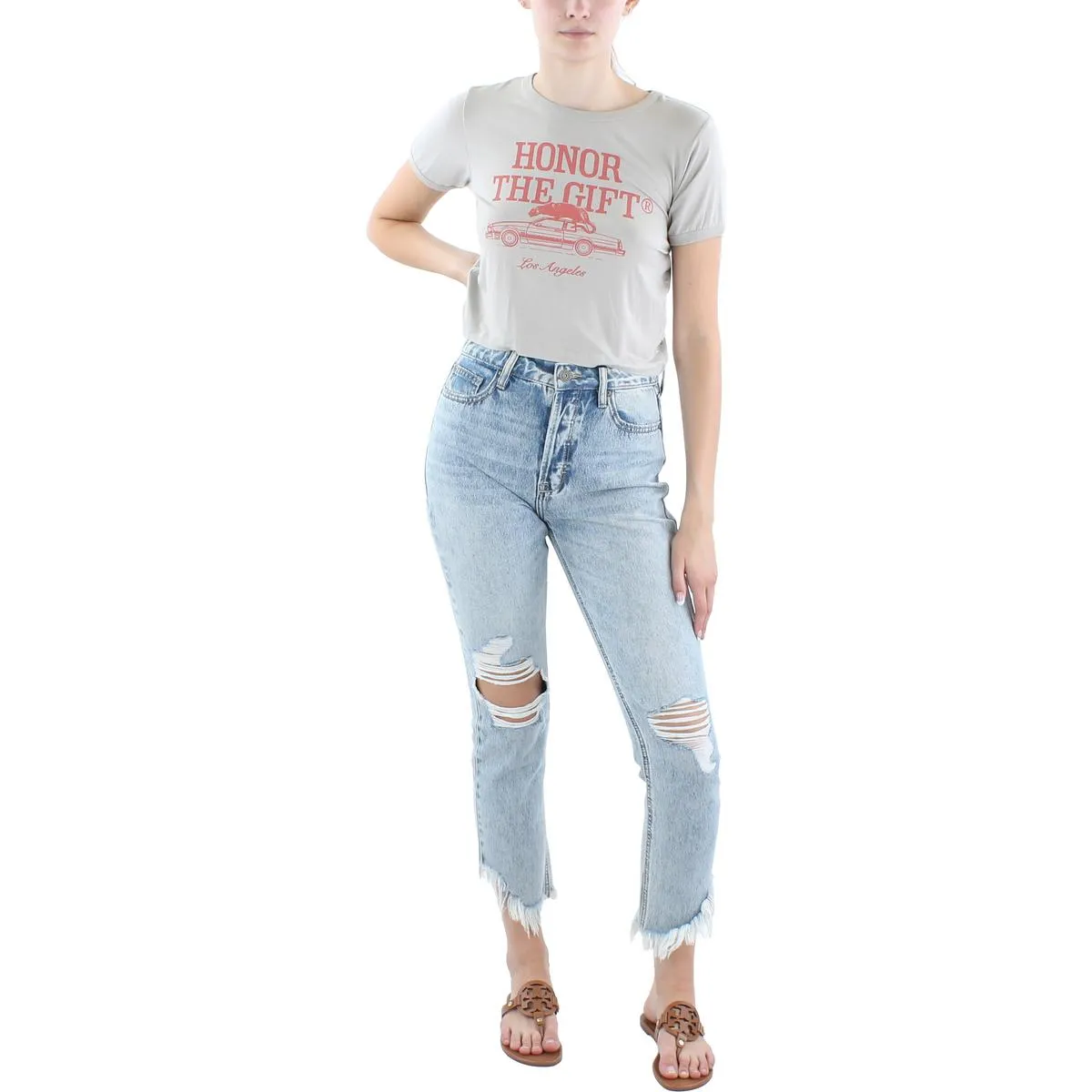 Womens Graphic Rayon Graphic T-Shirt