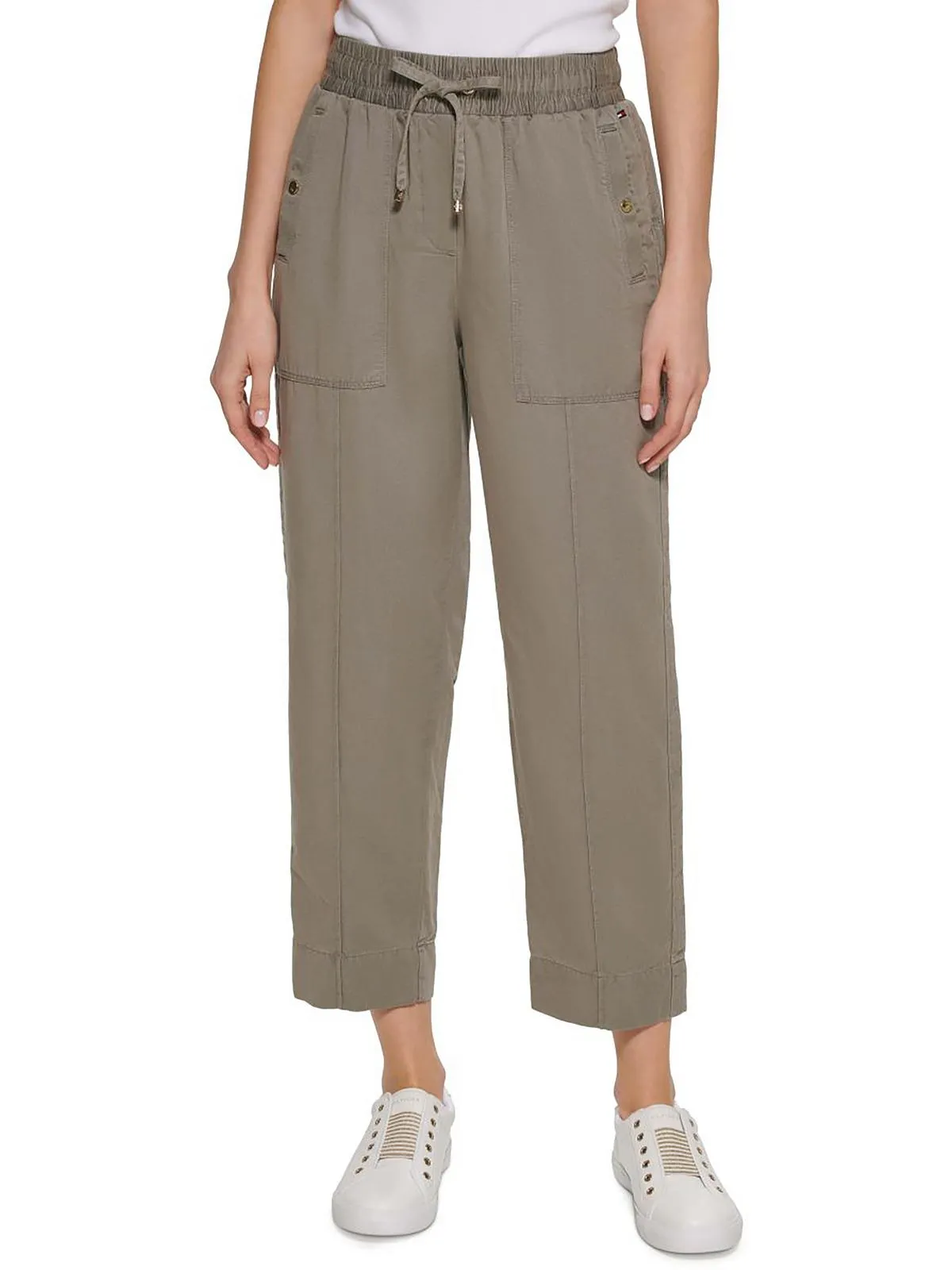 Womens High Rise Daytime Cropped Pants