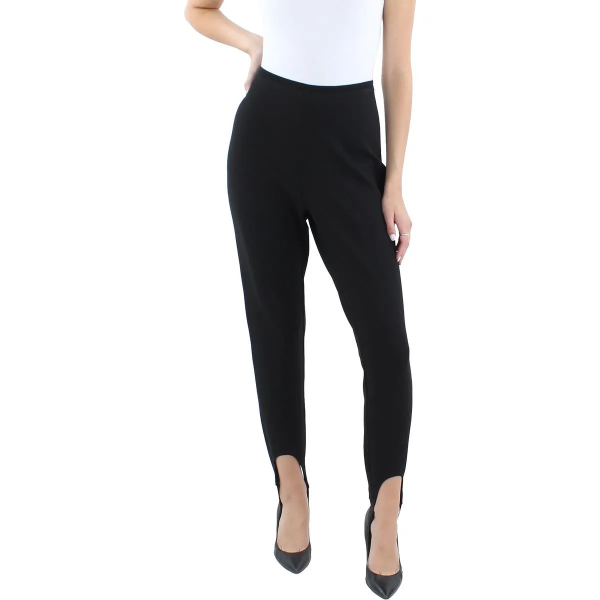 Womens High Rise Stretch Skinny Pants